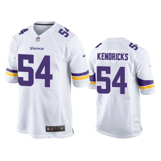 Men Minnesota Vikings #54 Eric Kendricks Nike White Game Retired Player NFL Jersey->minnesota vikings->NFL Jersey